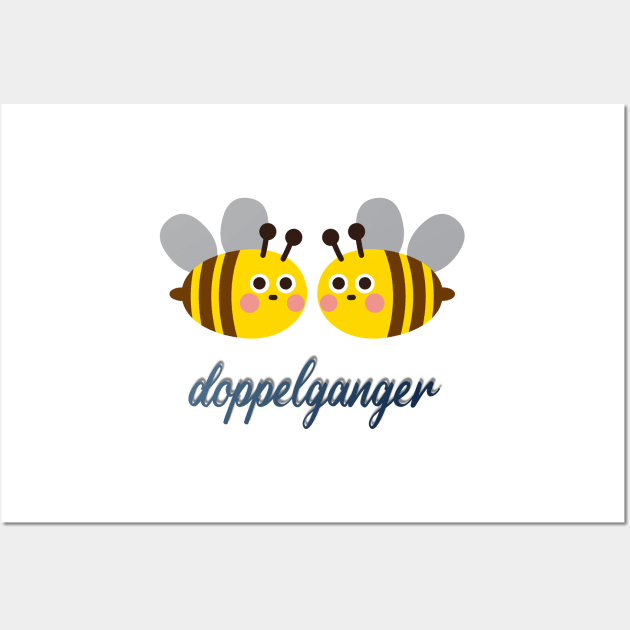 Honey beees,doppelganger Wall Art by zzzozzo